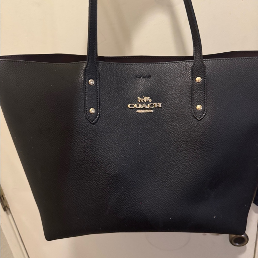 Coach Midnight Black Tote Bag